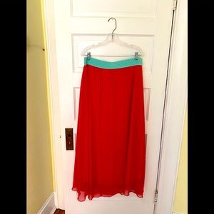 LulaRoe maxi skirt.